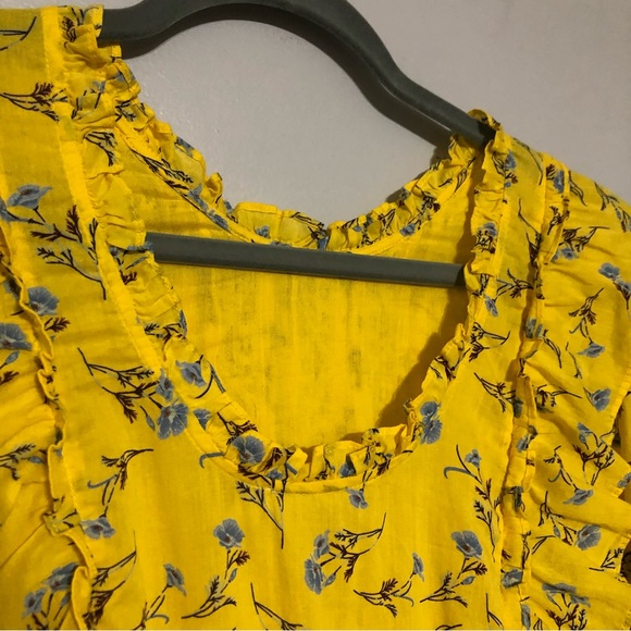 Happy X Nature Meadow Floral Tiered Ruffle Dress Size XX-Small - Picture 10 of 11